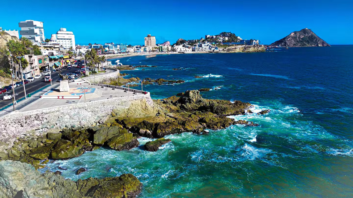 Mazatlán Malecón and oceanfront near the property